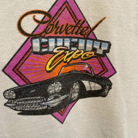Vintage anvil corvette car tee white xl - Picture 8 of 10
